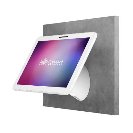 Ubiquiti UACC-Display-SM mounted on a commercial wall setup.