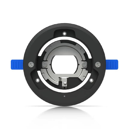 Ubiquiti UACC-G5-Dome-Ultra-FM-SB ceiling recessed flush mount installed in a professional drop ceiling environment.