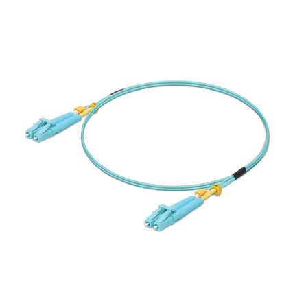 Ubiquiti UACC-OFC-MM-1M multi-mode optical fiber patch cable view.