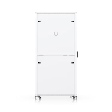 High-airflow perforated mesh front door on Ubiquiti UACC 42U 1000mm cabinet
