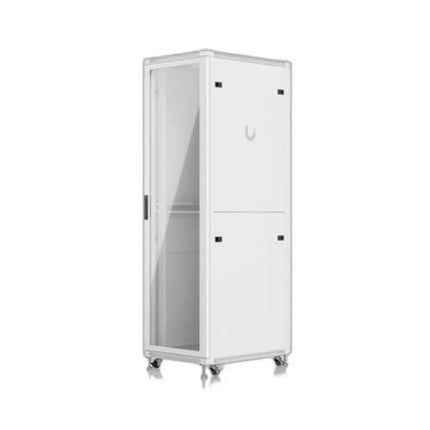 Ubiquiti UACC-Rack-42U-800-P 42U floor-standing rack cabinet front view showing perforated door.