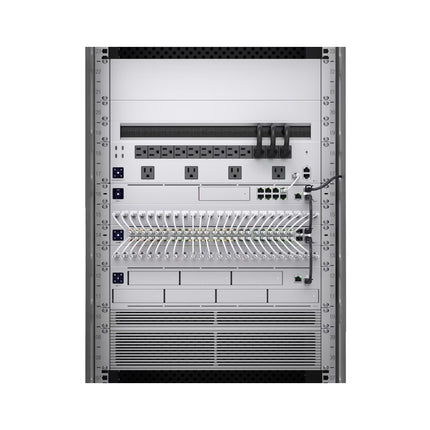 Ubiquiti UACC 1U vented blank panel installed in a UniFi rack setup