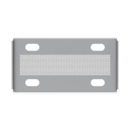 Ubiquiti UACC-Rack-Shelf-TL-SD sliding toolless mini rack shelf viewed from an angle.