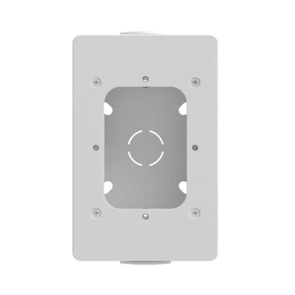 Ubiquiti UACC-Reader-JB surface mount junction box angled view showing robust polycarbonate shell.