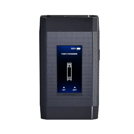 Ubiquiti UACC-SFP-Wizard optical module programmer showing touch display and compact design.