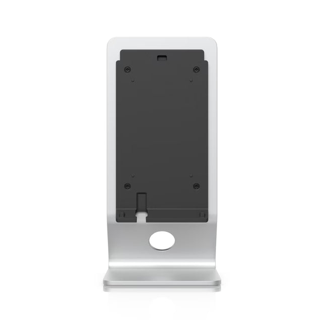 Ubiquiti UniFi U7 Pro Max Wall access point mounted on UACC-U7-Pro-XG-Wall-TS desktop stand