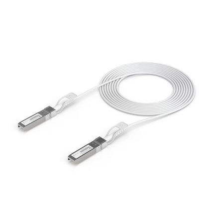 Ubiquiti UACC-Uplink-SFP28-3M 3m active optical 25Gbps cable coiled view
