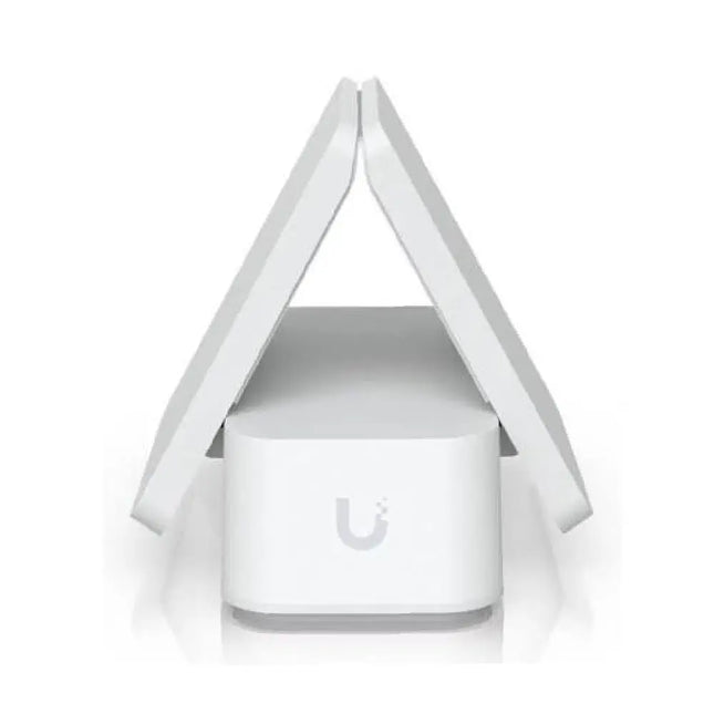 Ubiquiti UACC-UTS Universal Table Stand angled view showing weighted base and clamp.