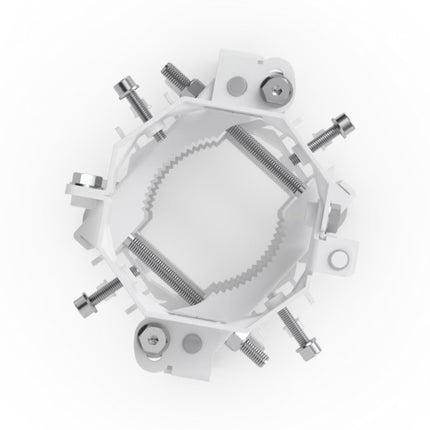 Close-up of the elevation alignment joint on the UACC-Wave-AP-Micro-Mount.