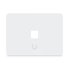 Ubiquiti UACC-WP-Keystone-H-1P horizontal single-port keystone wall plate front view