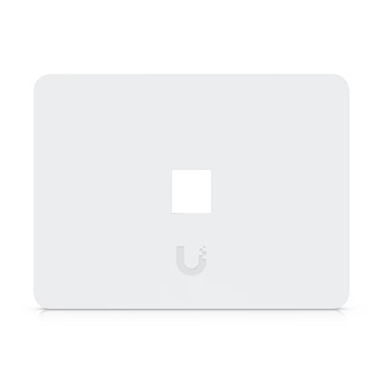 Ubiquiti UACC-WP-Keystone-H-1P horizontal single-port keystone wall plate front view
