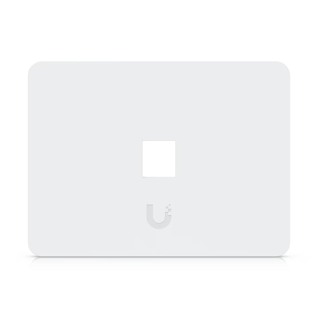 Ubiquiti UACC-WP-Keystone-H-1P horizontal single-port keystone wall plate front view