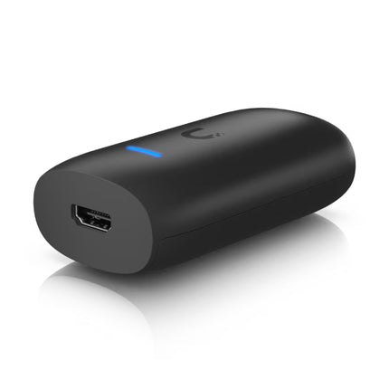 HDMI output and USB-C power interface ports on Ubiquiti UC-Cast-Lite