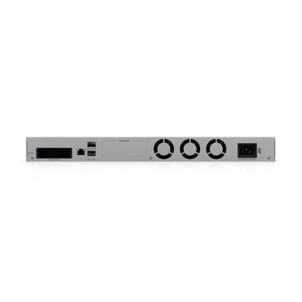 Ubiquiti UNAS-Pro-4 hot-swappable 3.5-inch drive tray caddy pulled out from main chassis