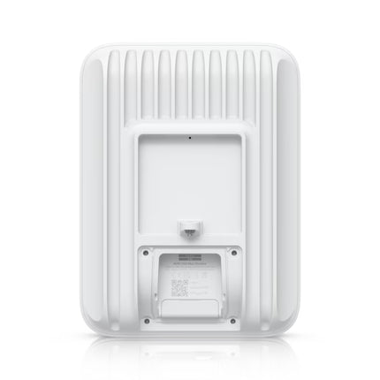 Weatherproof cable gland and PoE Ethernet port detail on the U5G Max Outdoor gateway.