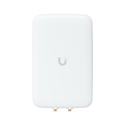 Ubiquiti UniFi UMA-D directional dual-band high-gain mesh antenna extension panel in matte white weatherproof casing.