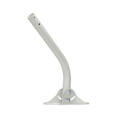 Ubiquiti universal wall and pole mounting arm bracket UB-AM in matte grey steel featuring an adjustable base plate for outdoor wireless CPE installation.