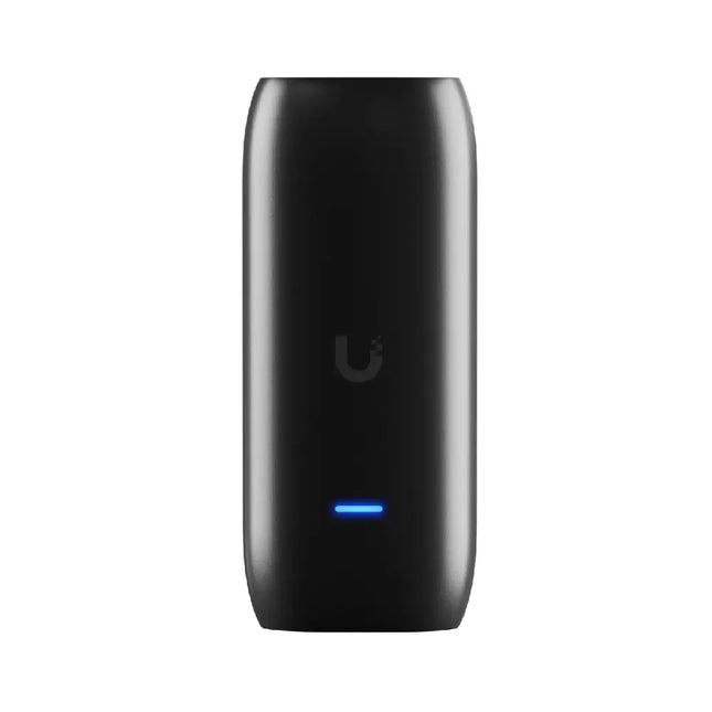Ubiquiti UP-AI-Port 4K AI detection device angled view showing compact design and network interface.