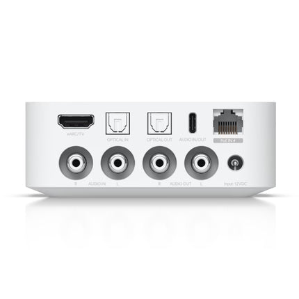 Ubiquiti UPL Port Ultra PoE Link adapter showing High-Power PoE RJ45 input and output ports