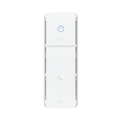 Ubiquiti UPS Tower 1kVA Uninterruptible Power Supply front angle view showing LED indicators.