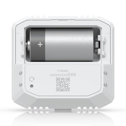 Ubiquiti USL-Environmental sensor mounted discreetly on an office wall