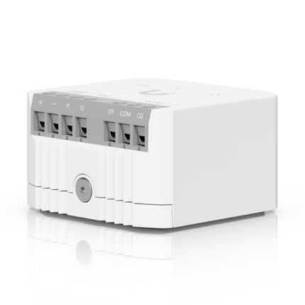 High-voltage AC wiring terminal block on Ubiquiti USL-Relay smart switch