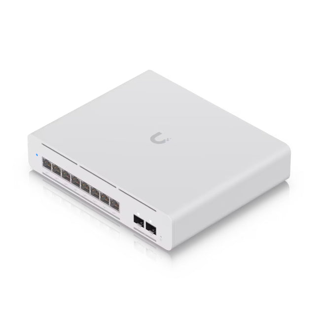 Ubiquiti USW-Pro-XG-8-PoE 10GbE RJ45 PoE++ ports and 10G SFP+ optical uplink ports
