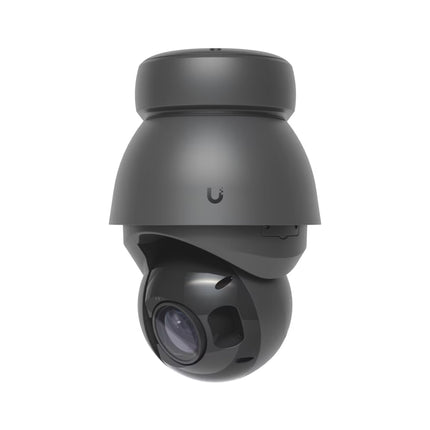 Ubiquiti UVC-AI-PTZ-Precision UniFi Protect AI PTZ Precision Black camera front view with optical lens assembly