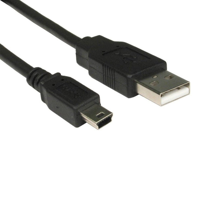 10x 8Ware USB 2.0 Cable 1m A Male to Mini B Black - CCTV Guru