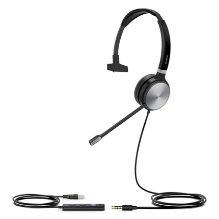 Yealink UH36 Mono Wideband Noise Cancelling Headset - USB - C / 3.5mm Connections, Designed for UC - CCTV Guru