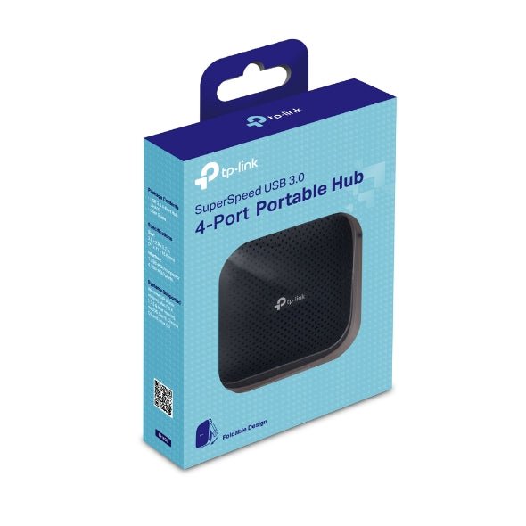 TP - Link UH400 USB3.0 Hub 4 Ports, Portable, Up to 5Gbps, 4 Devices USB3.0 Type A, No Power Adapter Needed - CCTV Guru