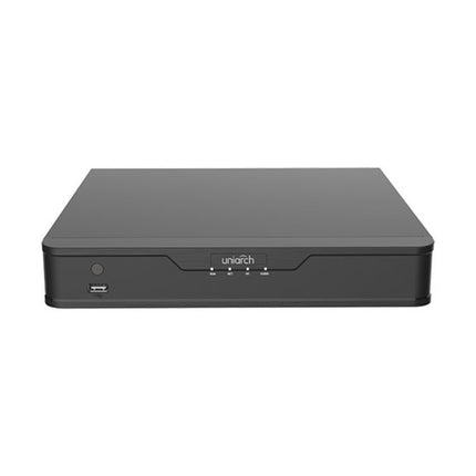 Uniarch NVR-104B-P4 4-channel 4-PoE NVR compact desktop surveillance recorder front view
