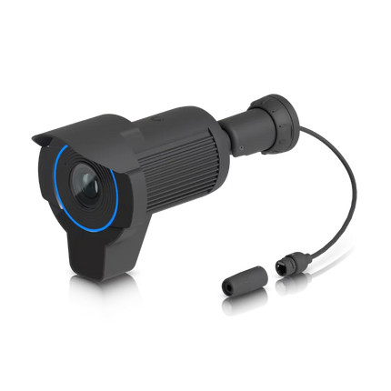 UniFi Protect AI LPR UVC-AI-LPR rear with PoE+ weatherproof RJ45 pigtail and microSD slot