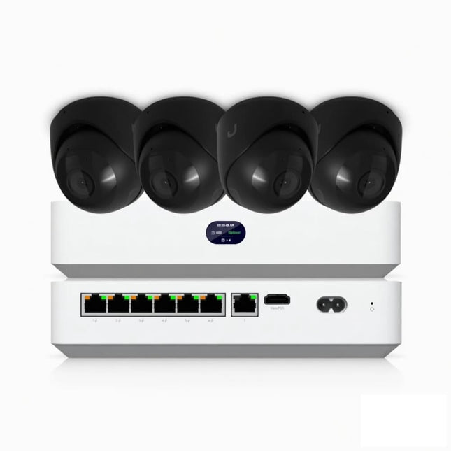 UniFi G6 Black Turret 4K camera kit with UNVR Instant