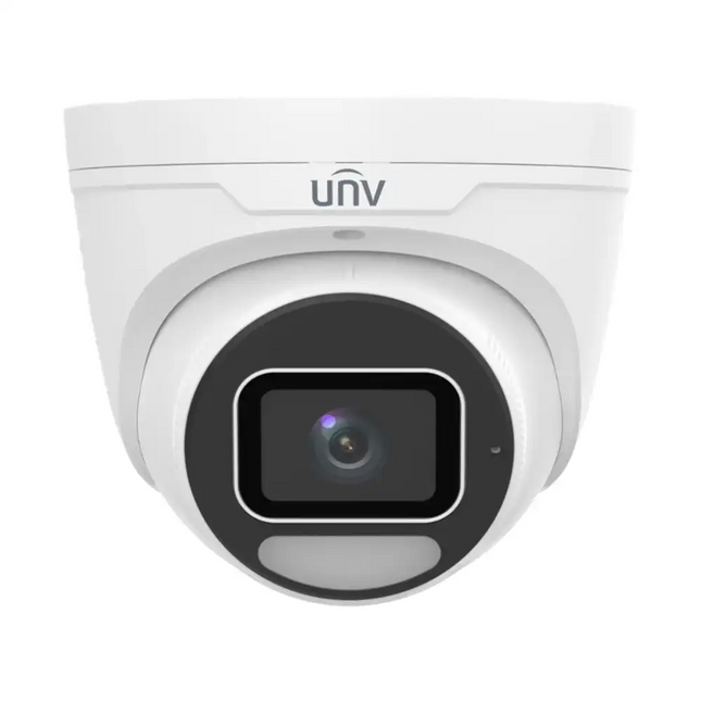 Front view of Uniview UNV IPC3636SE-ADF28K-WP-I1 8MP OwlView Plus turret camera