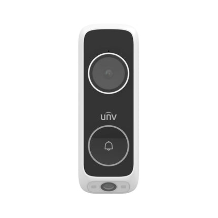 Uniview ED-525B-WB 5MP wireless bullet IP security camera in white with external Wi-Fi antenna.