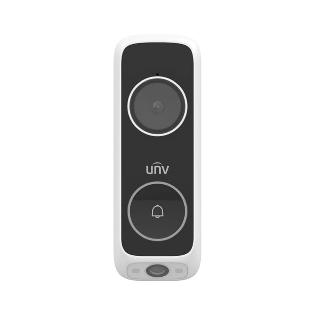 Uniview ED-525B-WB 5MP wireless bullet IP security camera in white with external Wi-Fi antenna.