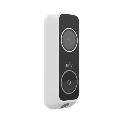 Side view of the Uniview ED-525B-WB Wi-Fi camera showing high-gain antenna and 3-axis mounting bracket.