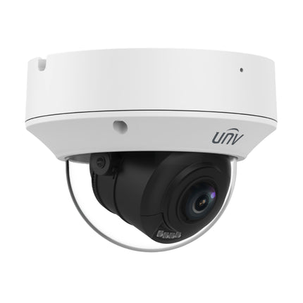 Side profile of the Uniview IPC3236SB-ADZKM-DL-I1 IK10 vandal-resistant and IP67 outdoor dome housing.