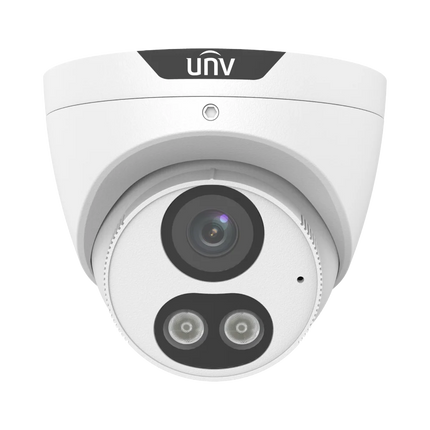 Uniview IPC3616LE-ADF28KM-DL 6MP dual-light ColorHunter turret IP camera with 2.8mm lens, front view