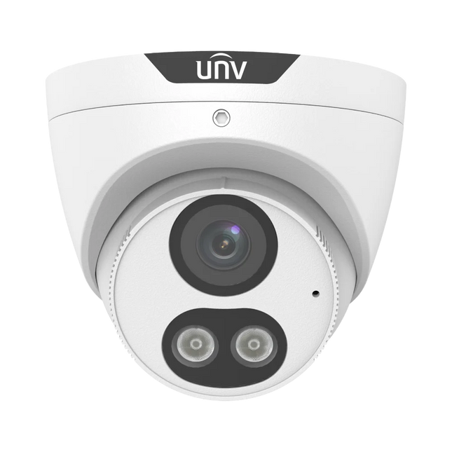 Uniview IPC3616LE-ADF28KM-DL 6MP dual-light ColorHunter turret IP camera with 2.8mm lens, front view