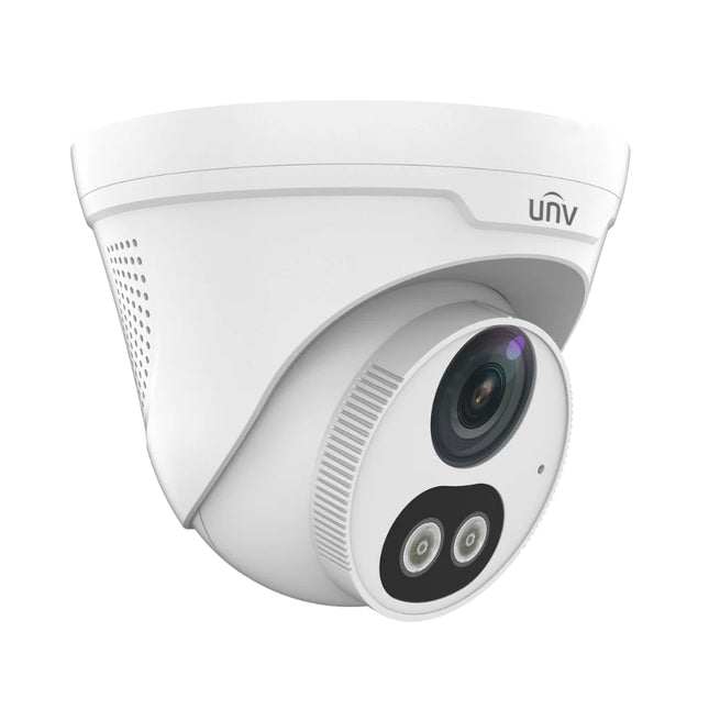 Side profile of the Uniview IPC3618LE-ADF28KC-DL weather-resistant IP67 outdoor security camera.