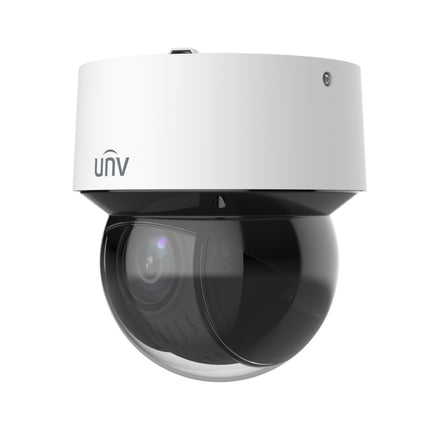 Uniview IPC6434LR-X16-VG1 4MP 16x optical zoom mini PTZ speed dome camera front view.