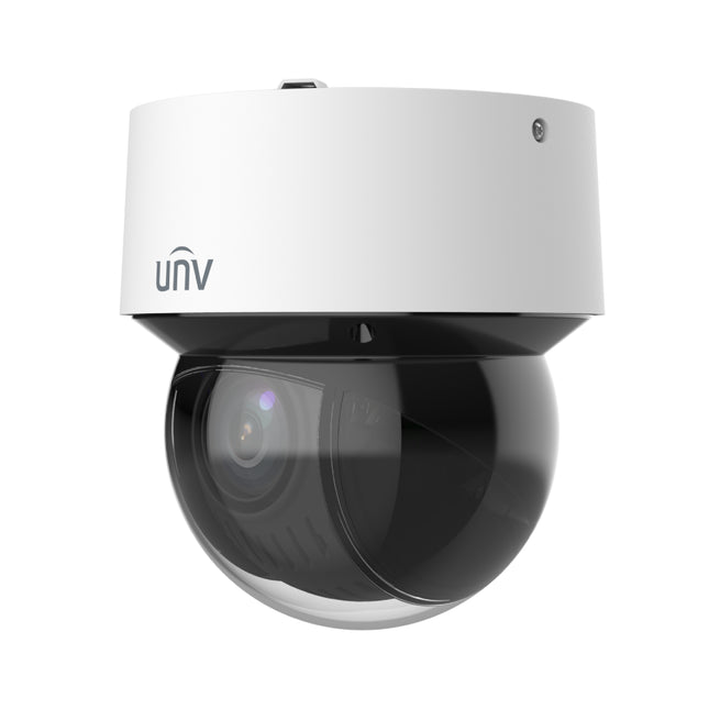 Uniview IPC6434LR-X16-VG1 4MP 16x optical zoom mini PTZ speed dome camera front view.