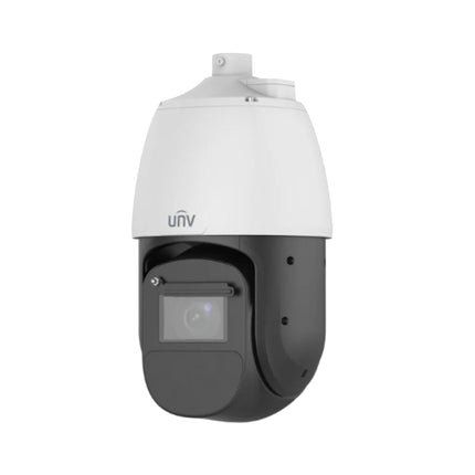 Uniview IPC6828EL-X42-W-VH1 8MP 4K 42x optical zoom LPR PTZ dome network camera in white.