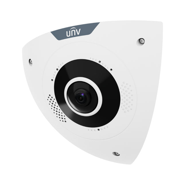 Uniview IPC876SE-ADF20KMC-I1 6MP anti-ligature corner dome network camera front view.