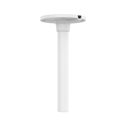 Close-up view of Uniview TR-CM24-IN pendant mount showing ceiling base plate attachment and extension pipe.