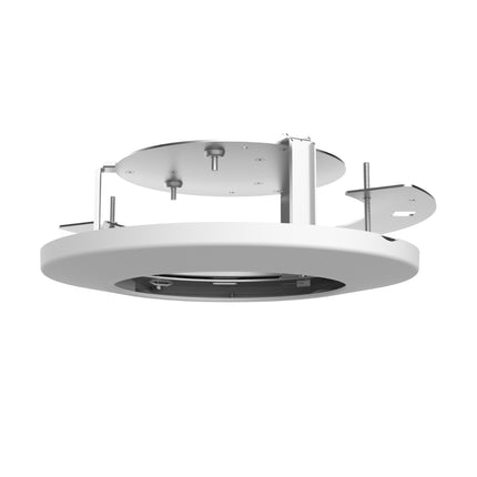 Side angled view of the Uniview TR-FM180-IN recessed camera mounting ring.