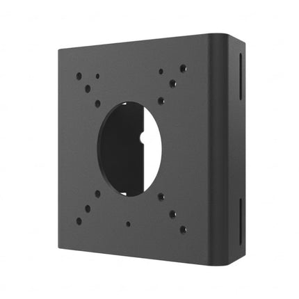 Uniview TR-UP06-B-IN black aluminum pole mount adapter bracket for bullet security cameras.