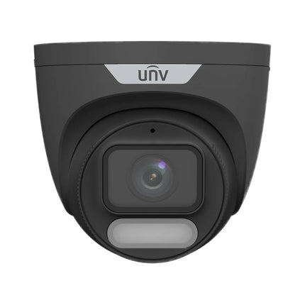 Uniview UNV IPC3626LE-ADF28K-WP 6MP ColorHunter black turret security camera front view